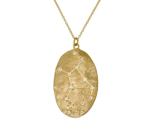 Virgo Diamond Pendant Necklace  zoom 1