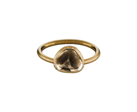 Yellow Gold Diamond Slice Solitaire zoom 1