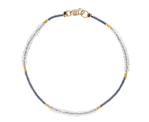 White Topaz and Gray Bead Bracelet zoom 1_debbie_fisher_white_topaz_beaded_bracelet