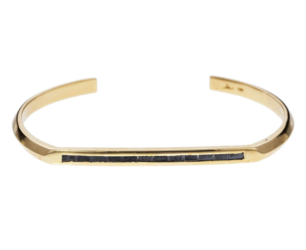 Black Diamond Baguette Flat Top Cuff zoom 1_lizzie_mandler_gold_black_diamond_flat_top_cuff