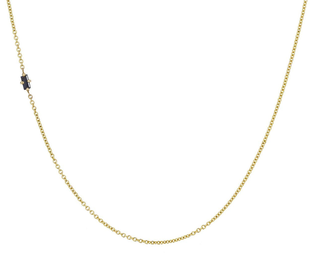 Black Diamond Baguette Floating Necklace zoom 1_lizzie_mandler_gold_floating_black_diamond_neckl