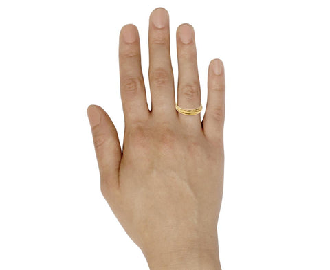 Small Fettuccine Ring zoom 9_alison_lou_gold_small_fettuccine_ring