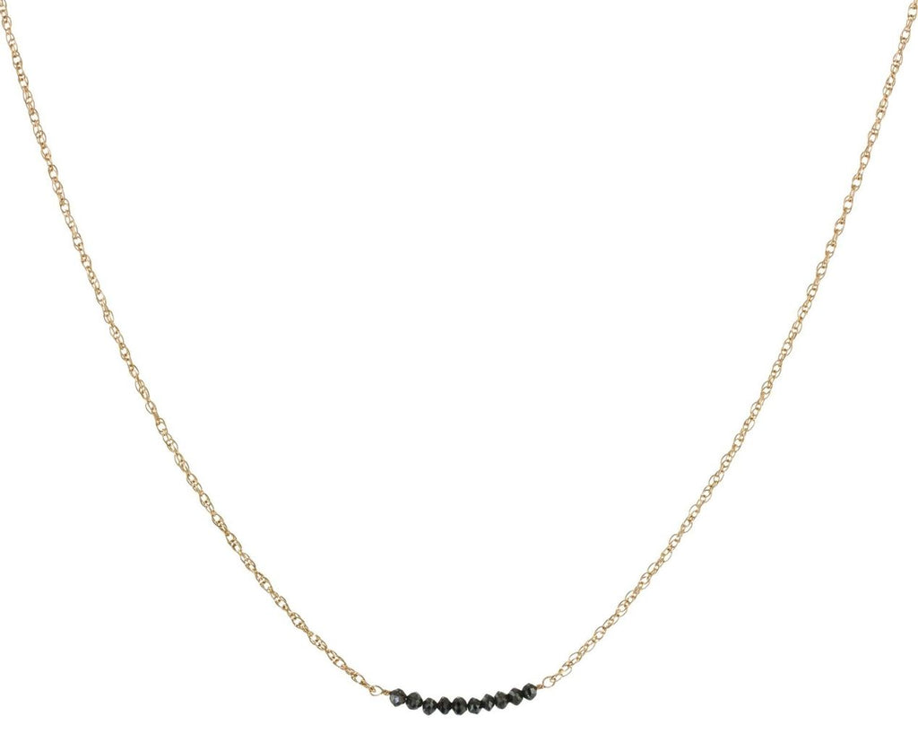 Black Diamond Bar Necklace zoom 1