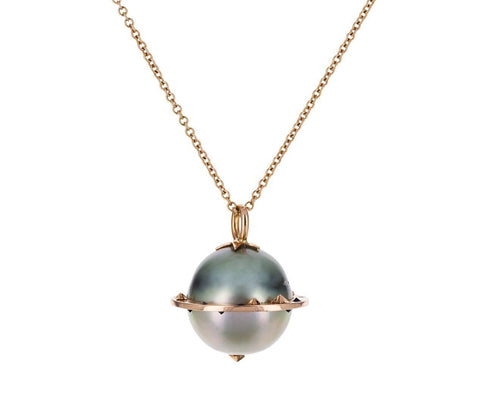Tahitian Pearl Big Planet Pendant Necklace zoom 1_bibi_van_der_velden_gold_pearl_galaxy_planet_nec