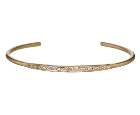 Yellow Gold Diamond Cuff Bracelet zoom 1