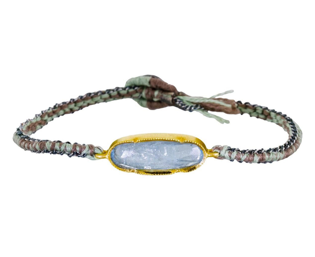 Icicle Aquamarine Silk and Chain Bracelet zoom 1-brooke-gregson-bracelet