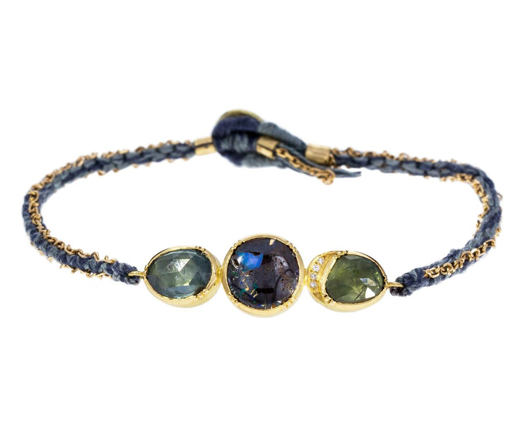 Opal and Sapphire Triple Orbit Bracelet zoom 1_brooke_gregson_gold_opal_sapphire_halo_bracelet