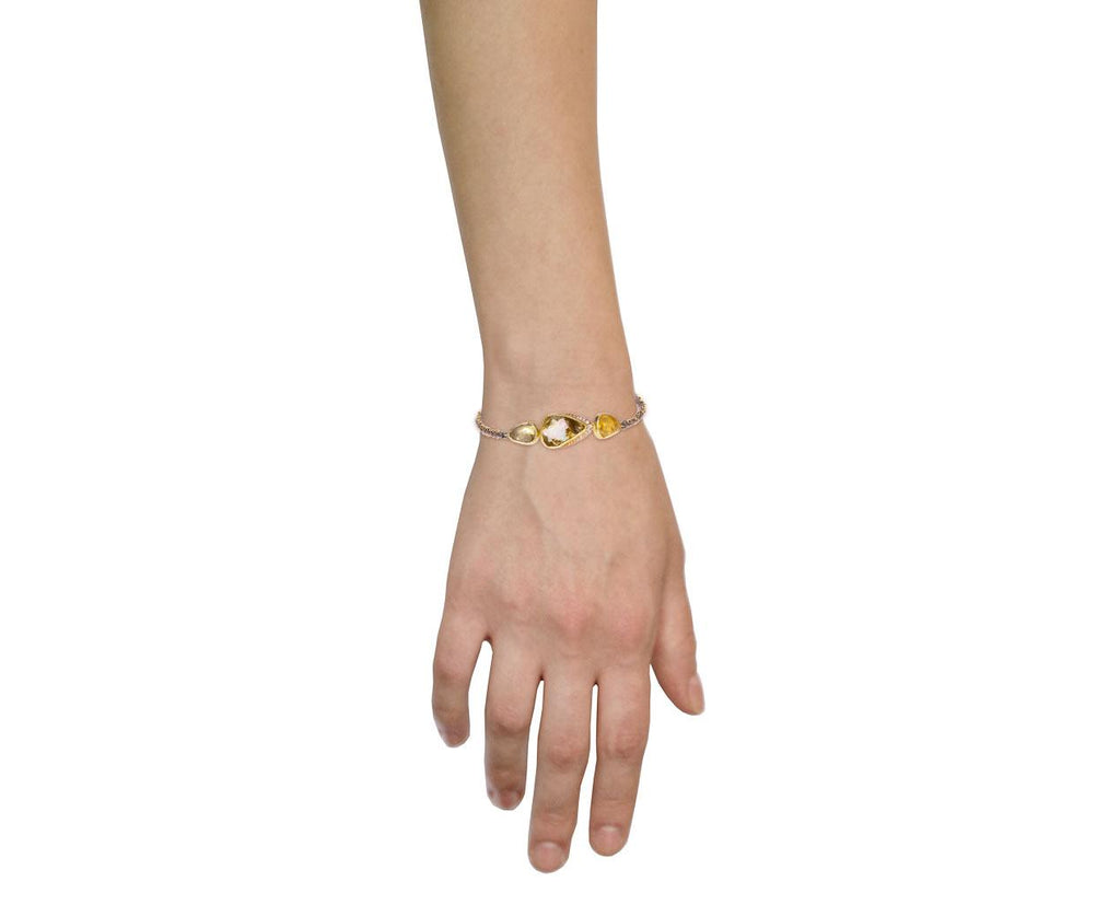 Opal and Sapphire Triple Orbit Bracelet zoom 9_brooke_gregson_gold_opal_sapphire_halo_bracelet