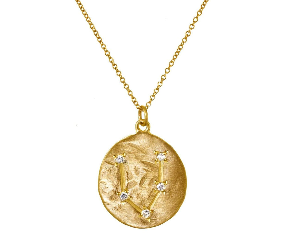 Diamond Pisces Pendant Necklace zoom 1