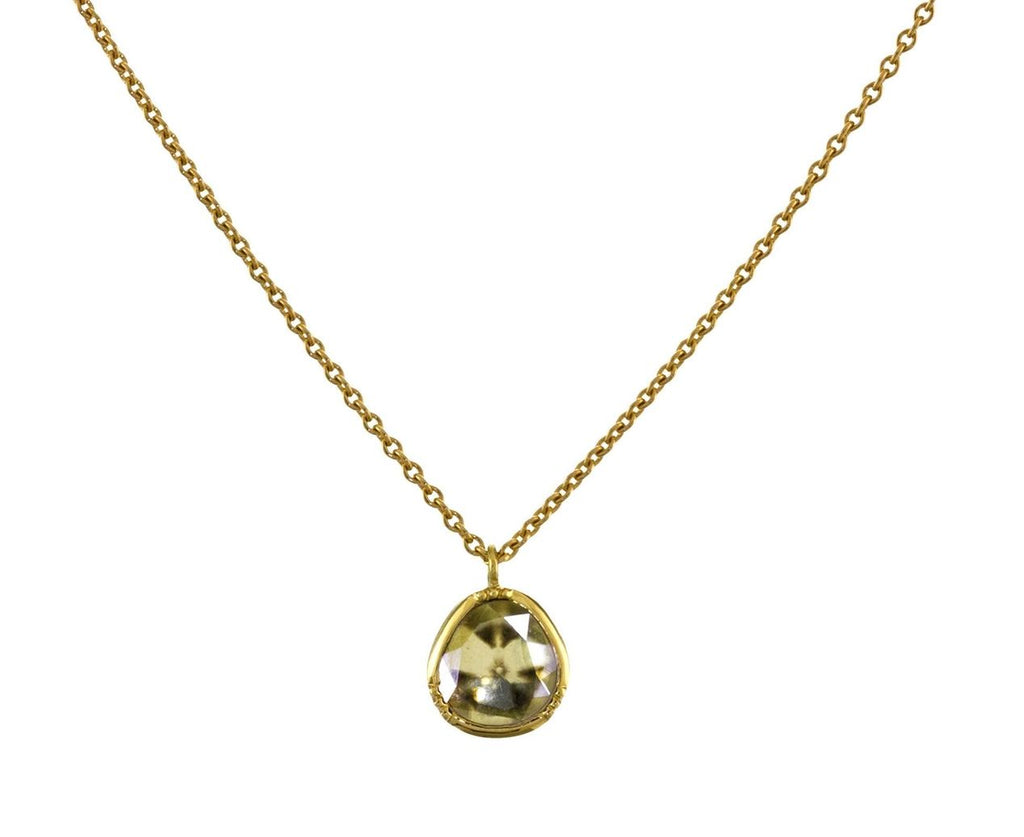 Diamond Slice Pendant Necklace zoom 1