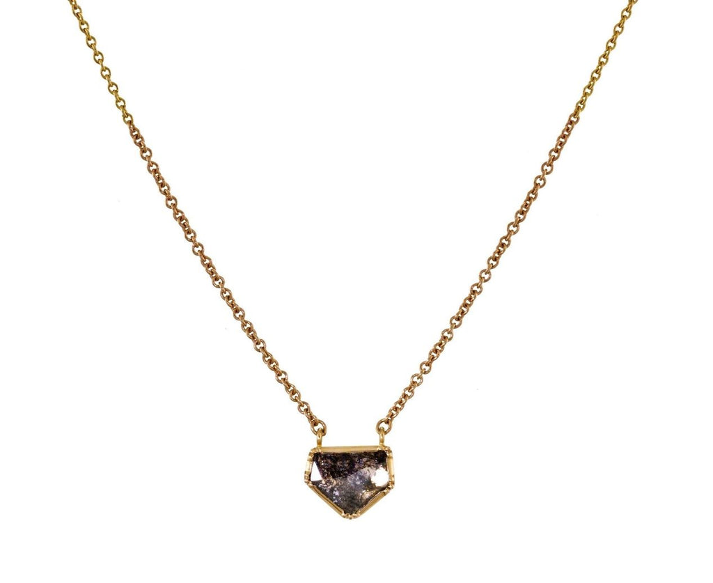 Diamond Slice Pendant on Ombre Chain zoom 1