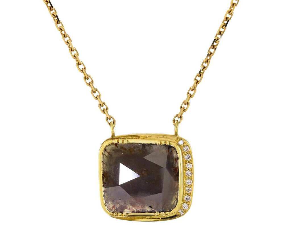 Espresso Diamond Slice Halo Pendant Necklace zoom 1_brooke_gregson_gold_diamond_slice_geo_halo_neckl