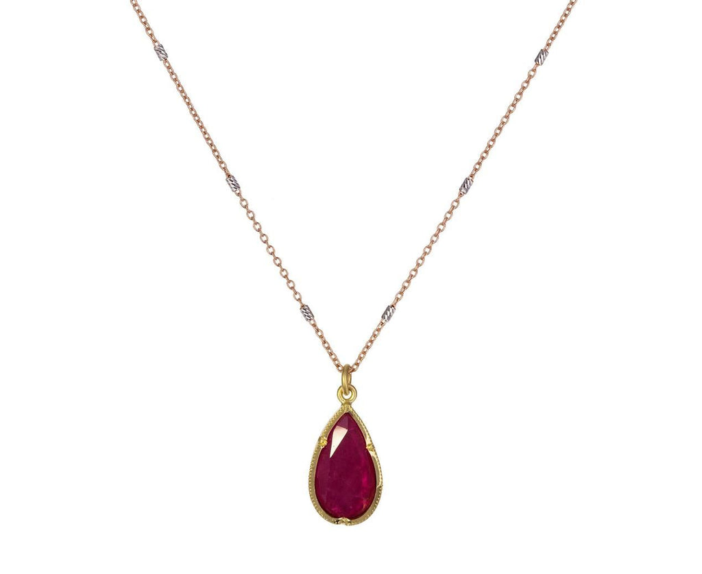 Pink Sapphire Orbit Dewdrop Pendant Necklace zoom 1_brooke_gregson_gold_pink_sapphire_orbit_necklace