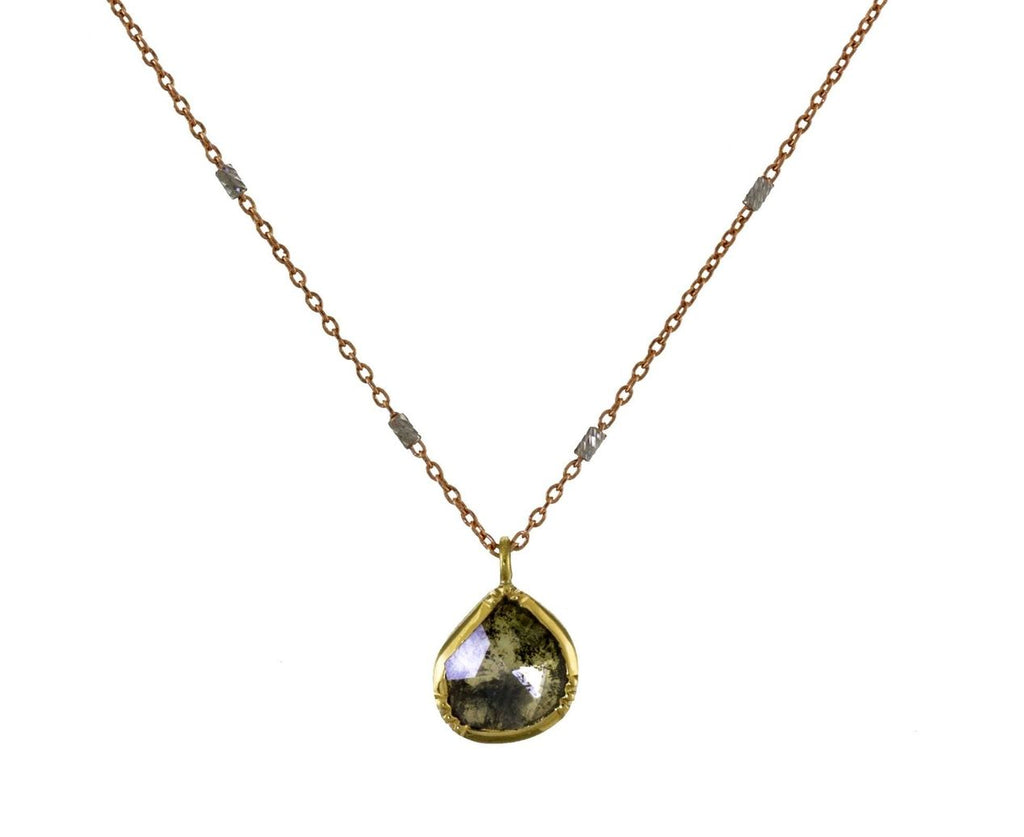 Diamond Slice Pendant Necklace zoom 1