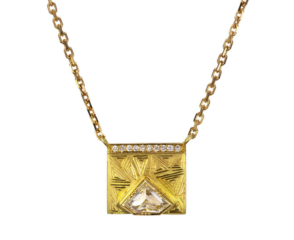 Kite Diamond Engraved Halo Necklace zoom 1_brooke_gregson_gold_diamond_engraved_halo_neckla