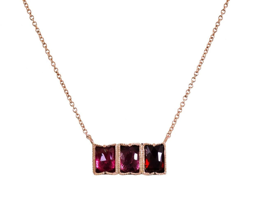 Triple Pink Tourmaline Ziggurat Bar Necklace zoom 1_brooke_gregson_necklace