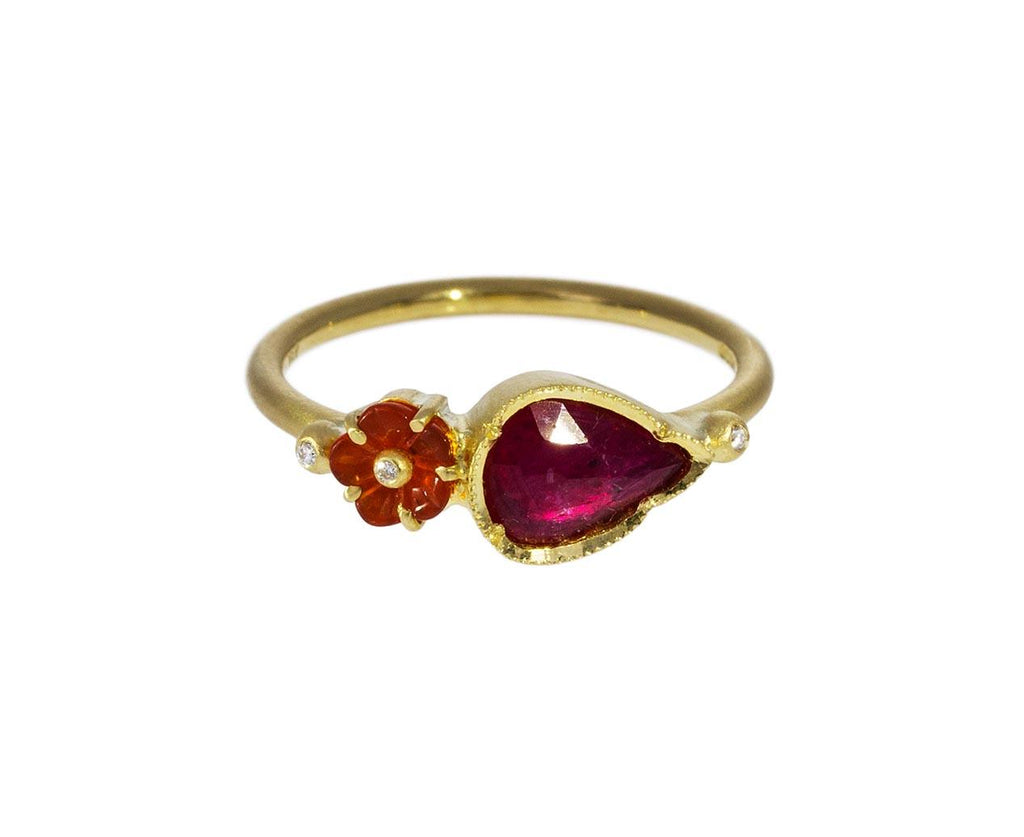 Blossom Fire Opal and Ruby Ring zoom 1_brooke_gregson_gold_fire_opal_ruby_blossom_ring