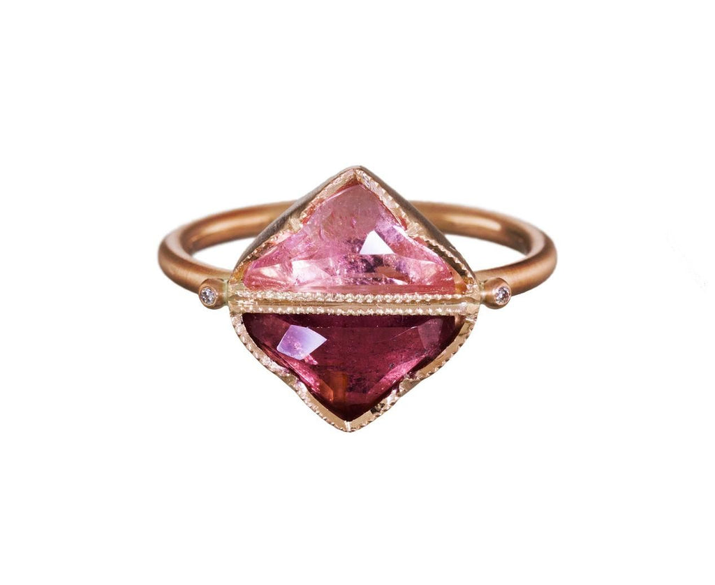 Double Triangle Pink Tourmaline Ring zoom 1_brooke_gregson_ring