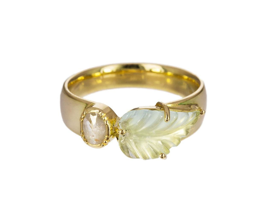 Diamond and Aquamarine Leaf Maya Ring zoom 1_brooke_gregson_gold_maya_aquamarine_leaf_ring