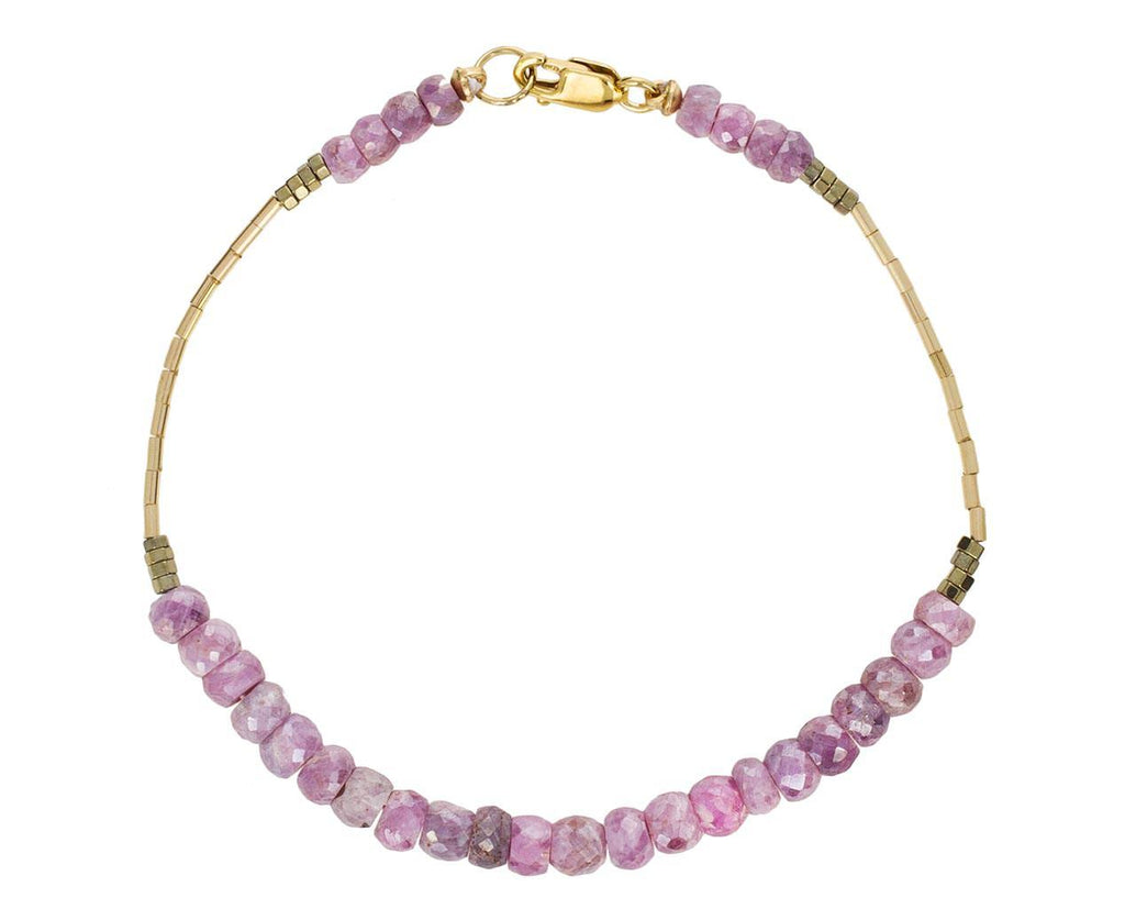 Pink Sapphire Beaded Bracelet  zoom 1_debbie_fisher_pink_sapphire_beaded_bracelet