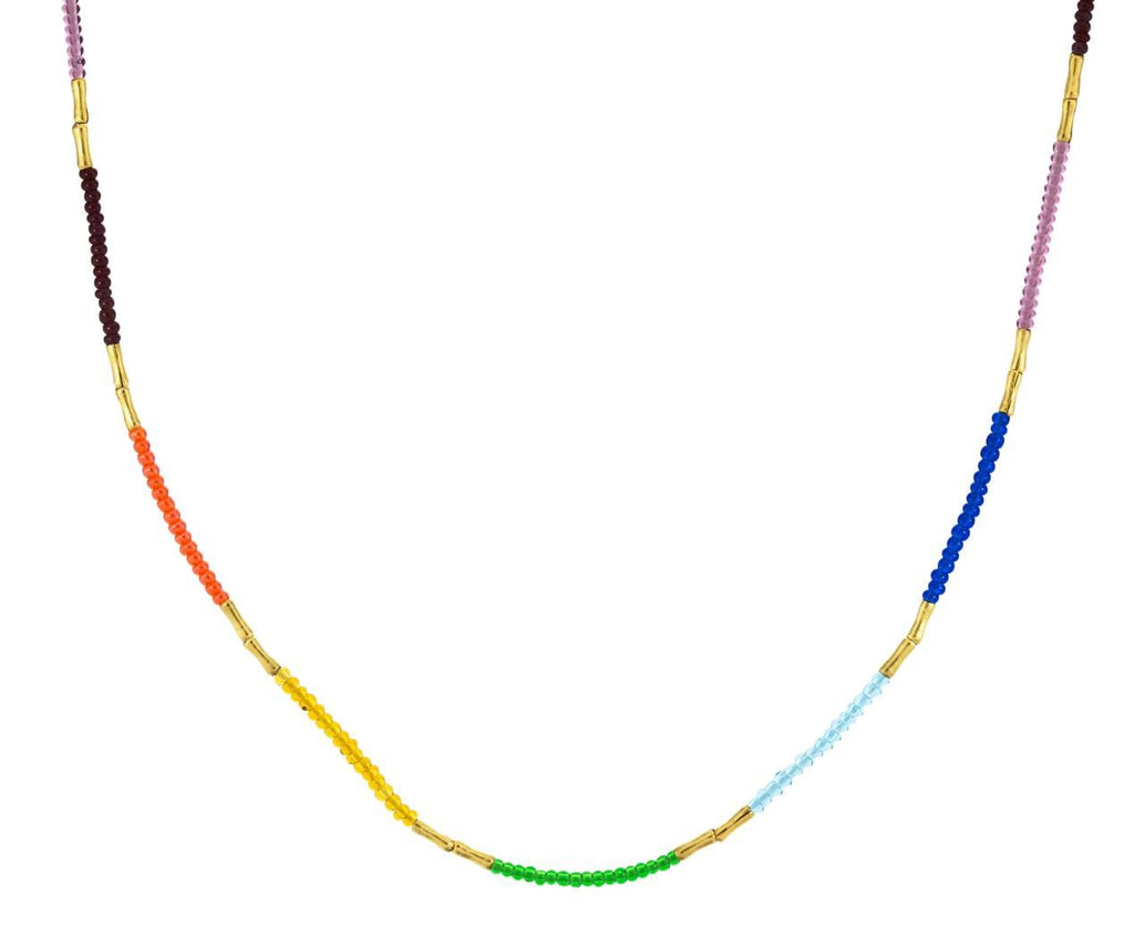 Multi Colored Seed Bead Necklace zoom 1_debbie_fisher_rainbow_beaded_necklace