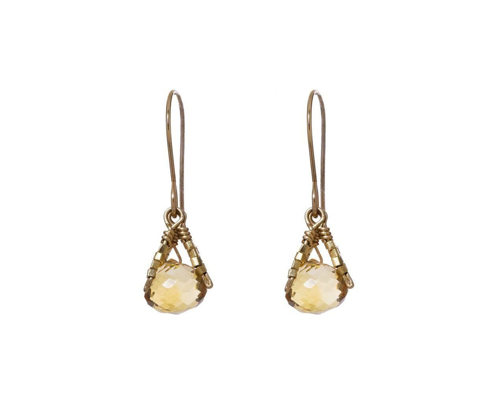 Citrine Fringe Earrings zoom 1_debbie_fisher_gold_designer_drop_earrings