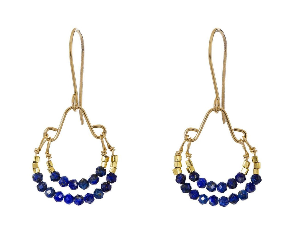 Lapis Double Hoop Earrings zoom 1_debbie_fisher_lapis_double_drop_earrings