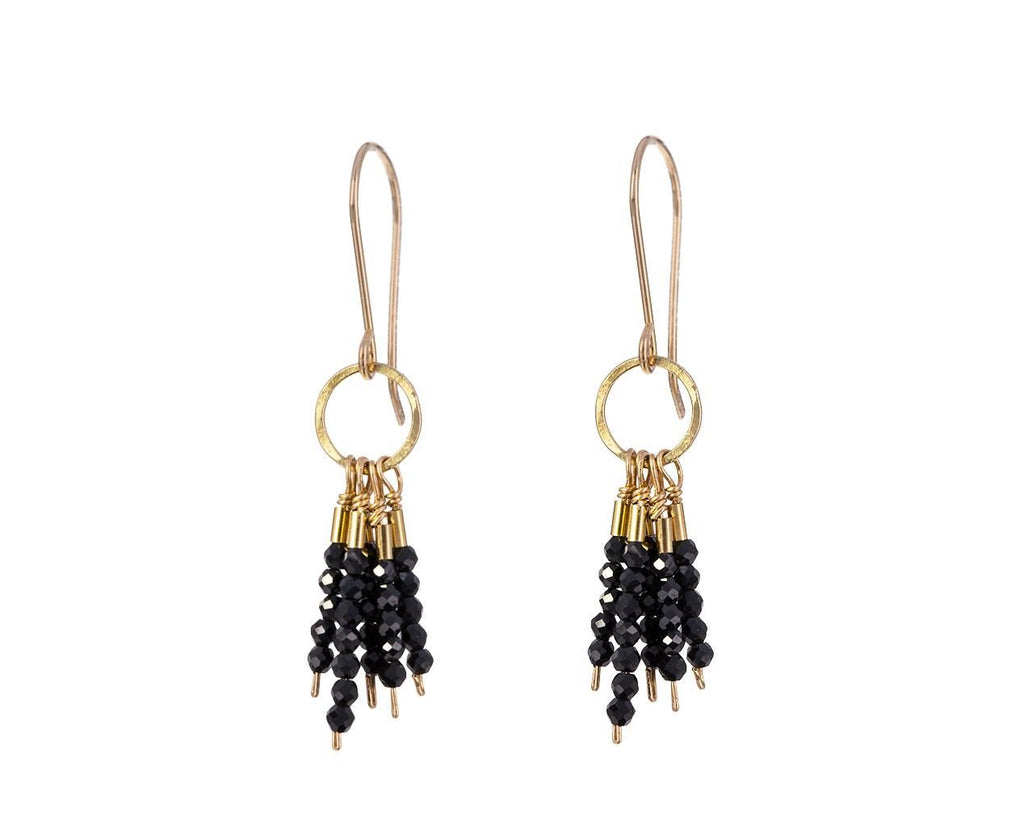 Black Spinel Fringe Earrings zoom 1_debbie_fisher_black_spinel_dangle_earrings