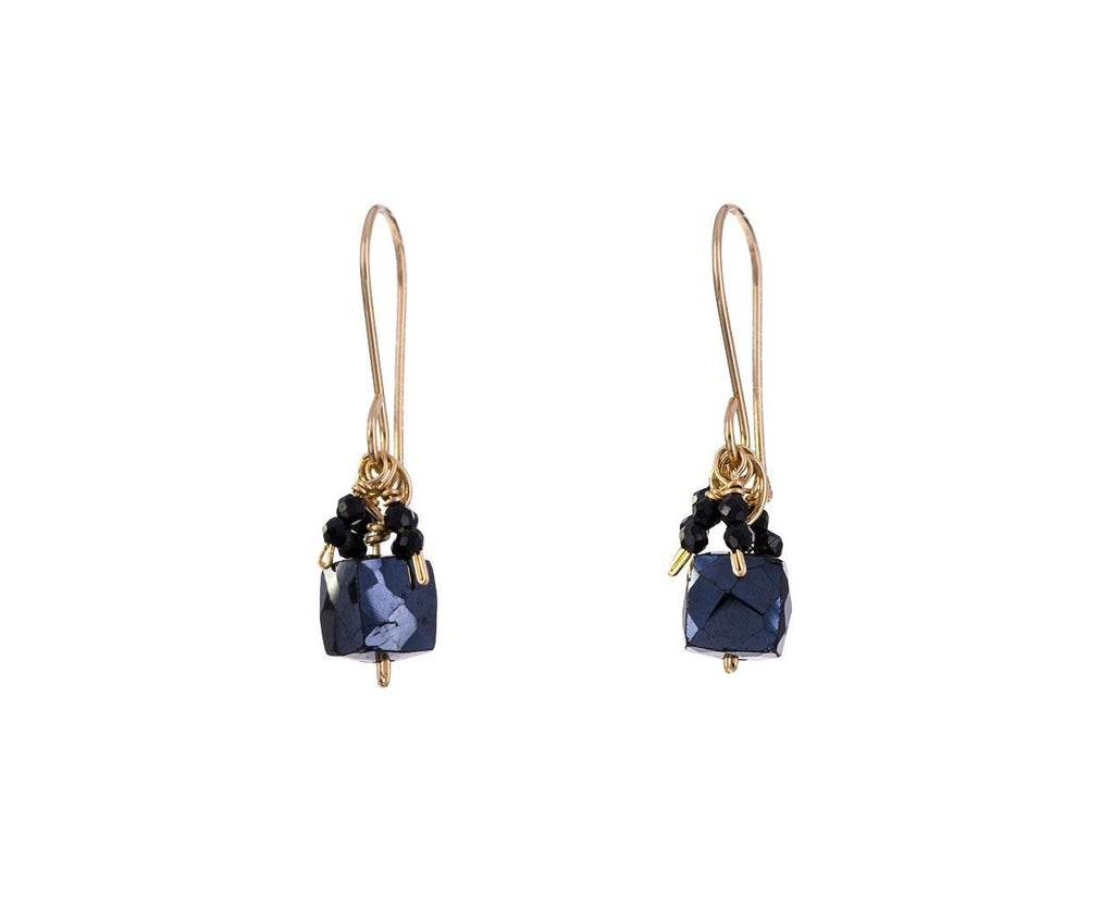Spinel Cube Earrings zoom 1_debbie_fisher_black_spinel_cluster_dangle_earrin