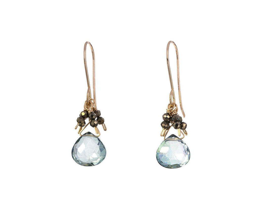 Mystic Quartz and Pyrite Cluster Necklace zoom 1_debbie_fisher_mystic_quartz_drop_earrings