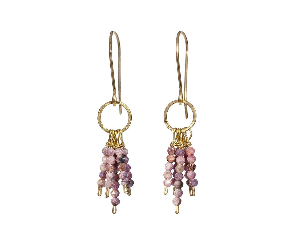 Pink Silverite Beaded Earrings zoom 1_debbie_fisher_pink_silverite_fringe_earrings