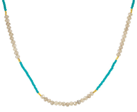 Turquoise Mystic Quartz Necklace  zoom 1_debbie_fisher_turquoise_quartz_beaded_necklace