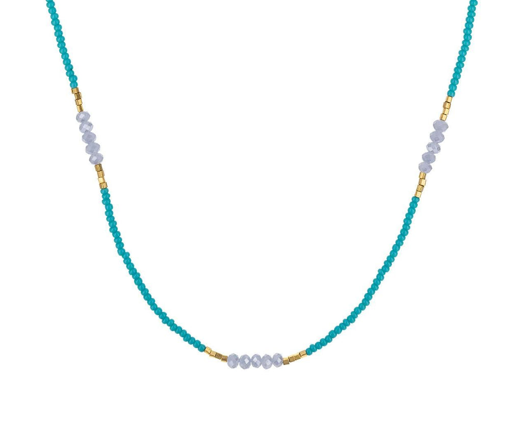 Turquoise Seed Bead and Mystic Quartz Necklace zoom 1_debbie_fisher_quartz_seed_bead_necklace