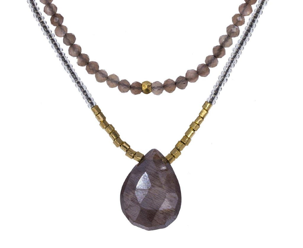 Chocolate Moonstone Drop Necklace zoom 1_debbie_fisher_chocolate_moonstone_pendant_neckla