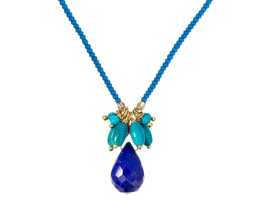 Lapis and Turquoise Drop Necklace zoom 1_debbie_fisher_beaded_turquoise_lapis_necklace