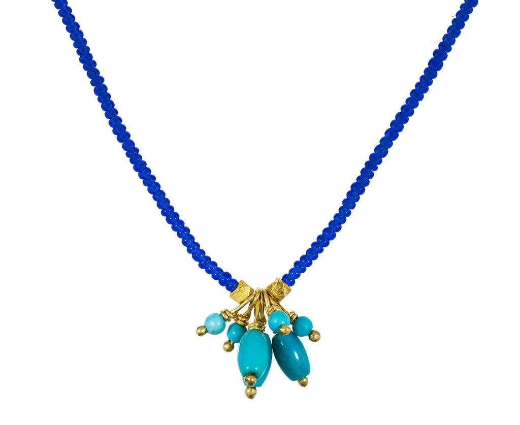 Turquoise Cluster Necklace zoom 1_debbie_fisher_turquoise_cluster_pendant_necklace