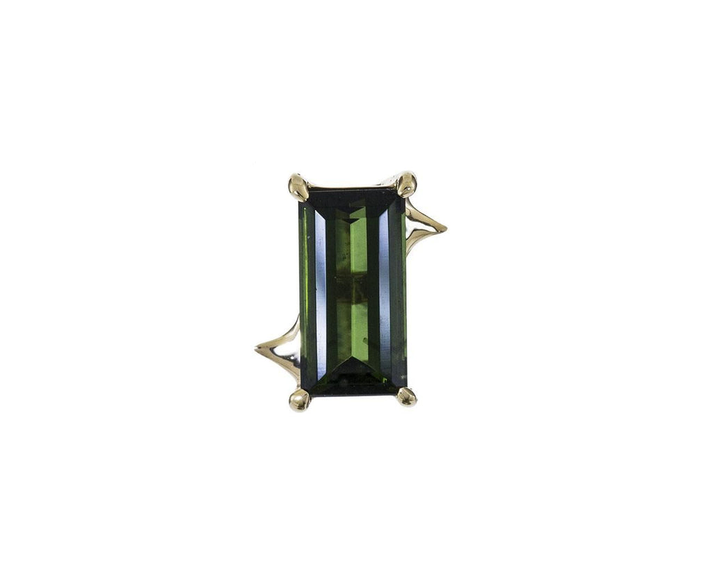 Green Tourmaline Rose Thorne SINGLE EARRING ONLY zoom 1_alison_lougold_tourmaline_rose_thorn_earrings