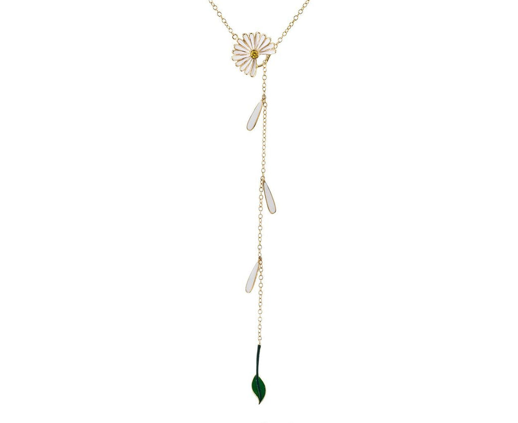Falling Petals Lariat Necklace  zoom 1_alison_lou_gold_sapphire_falling_petal_daisy_nec