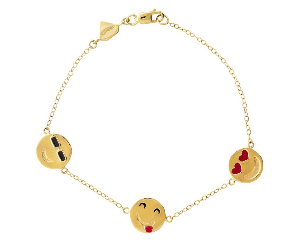 I'm a Flirt Bracelet  zoom 1_alison_lou_designer_gold_enamel_im_a_flirt_brace