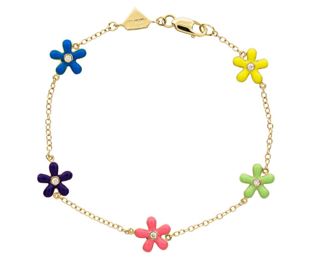 Multi-Colored Wildflower Bracelet zoom 1_alison_lou_enamel_wildflower_bracelet
