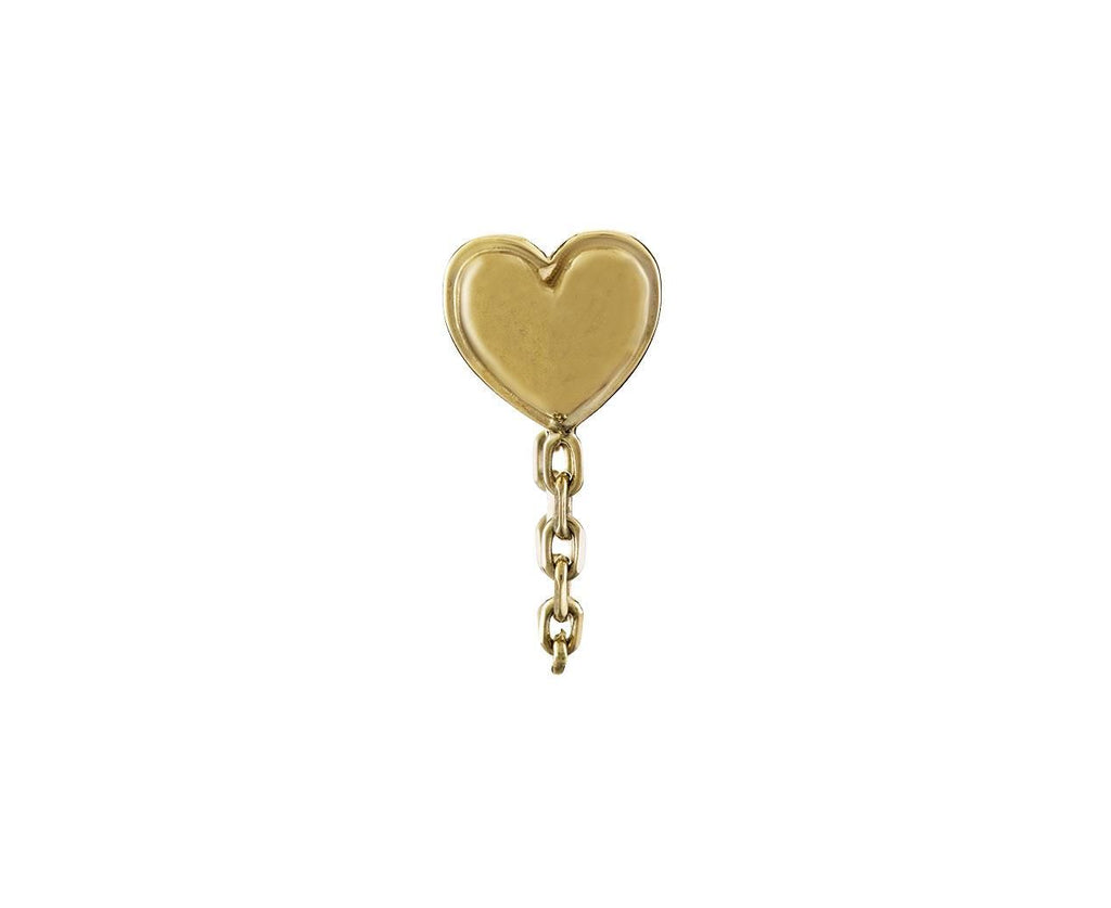 Heart Chain Huggie SINGLE EARRING ONLY zoom 1_alison_lou_earrings