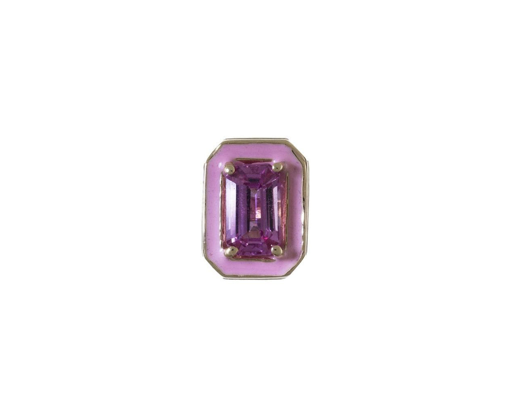 Pink Sapphire and Pink Enamel SINGLE EARRING ONLY zoom 1_alison_lou_earrings