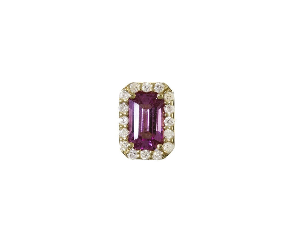 Pink Sapphire and Diamond SINGLE EARRING ONLY zoom 1_alison_lou_earrings