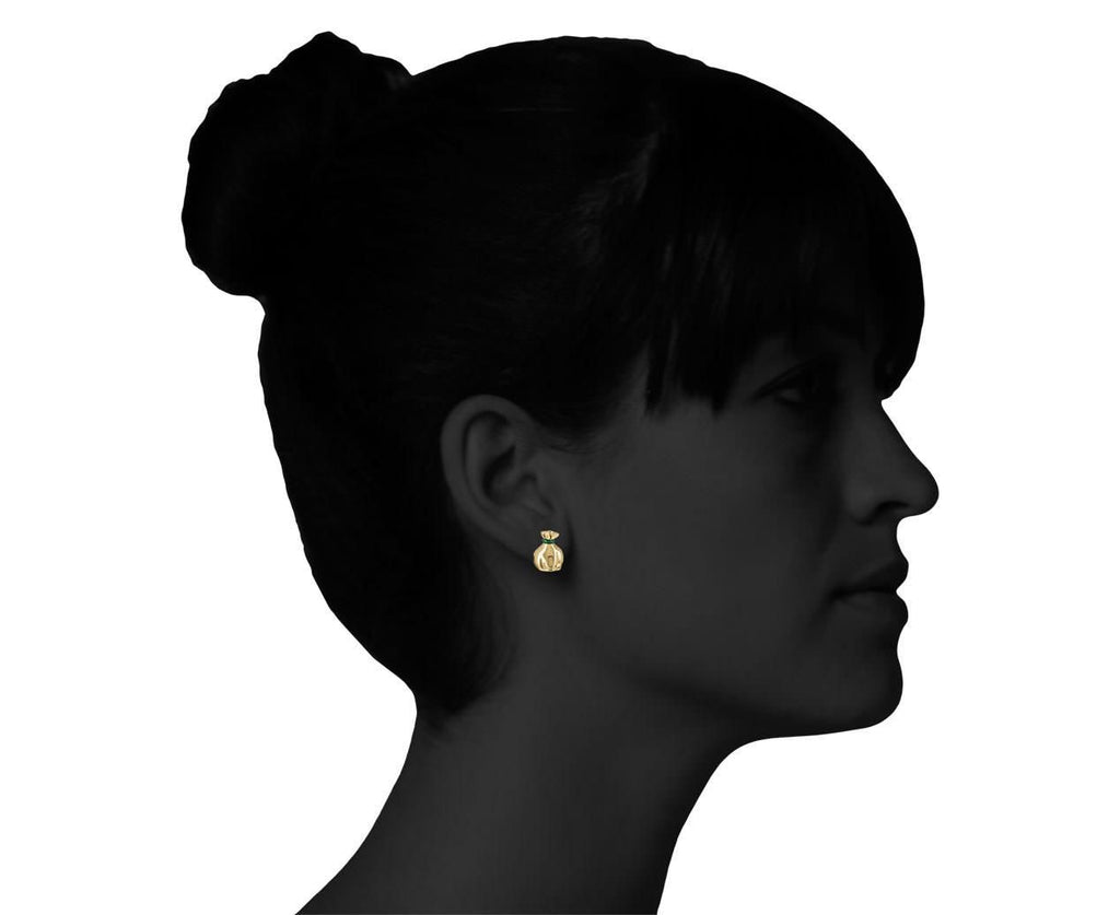 SINGLE Money Bag Earring zoom 9_alison_lou_gold_money_bag_earring