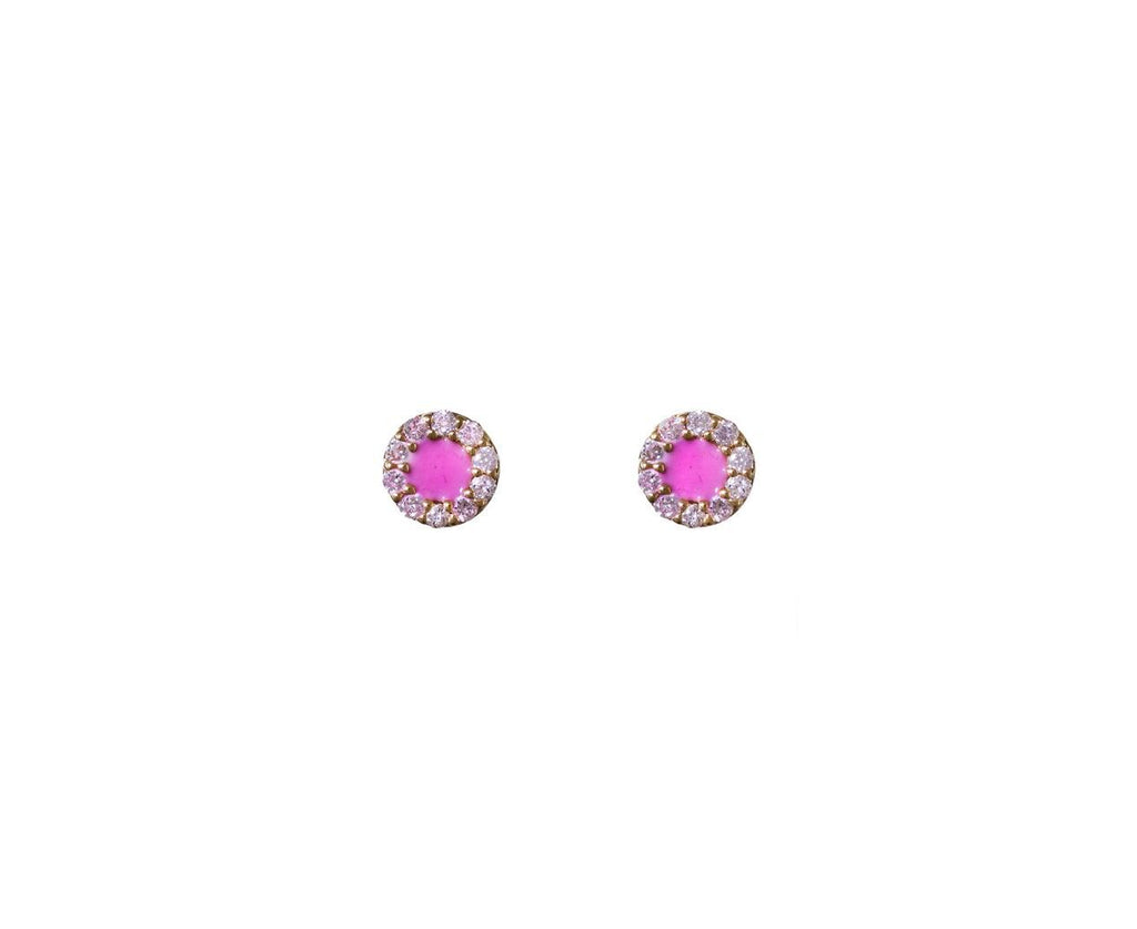 Pink Enamel and Diamond SINGLE EARRING ONLY zoom 1_alison_lou_earrings