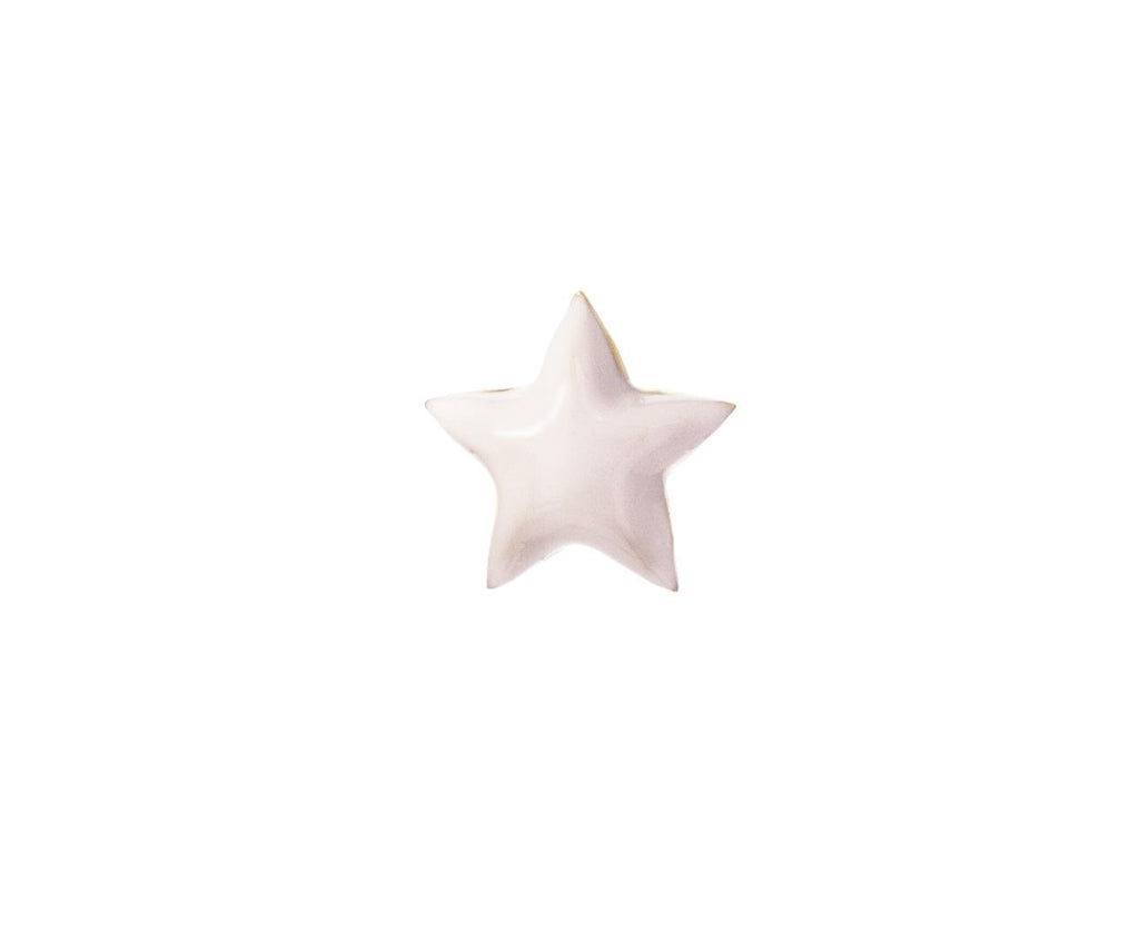 Rose Clair Enamel SINGLE Star Earring zoom 1_alison_lou_gold_rose_clair_star_earrings