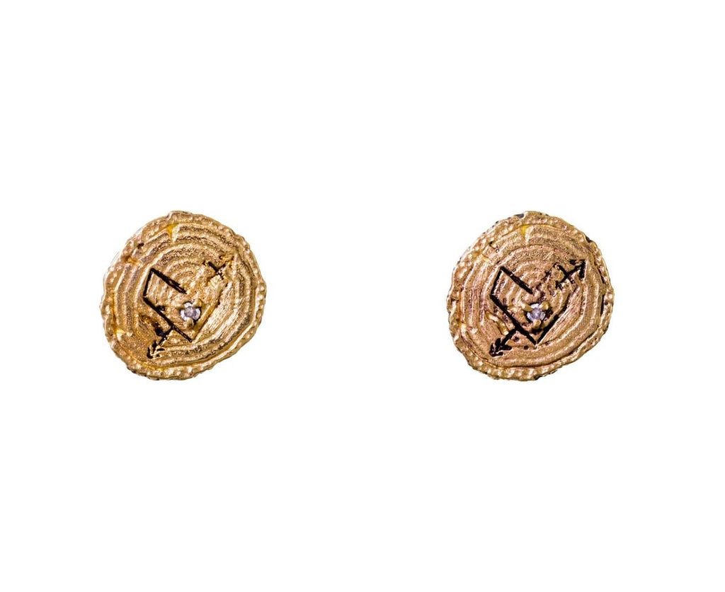 Diamond Cross My Heart SINGLE EARRING zoom 1-alison-lou-earrings
