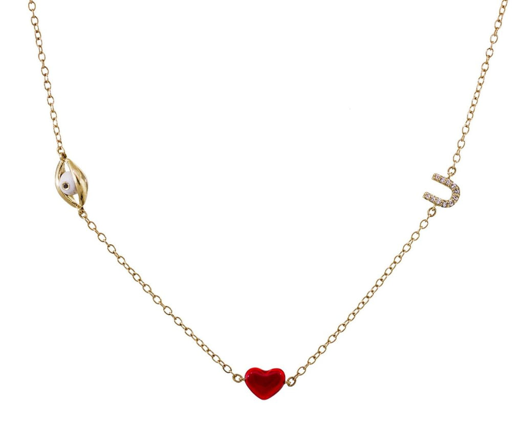 Eye Heart U Station Necklace zoom 1