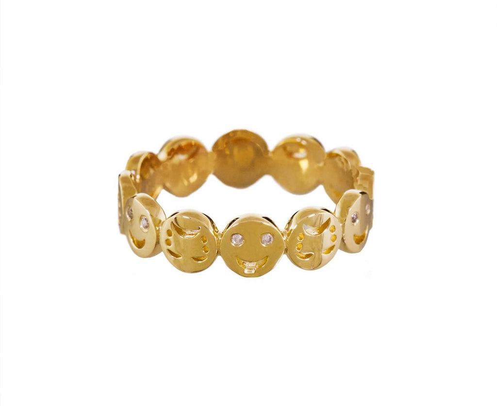 Happy Sad Face Stacking Ring zoom 1-alison-lou-ring