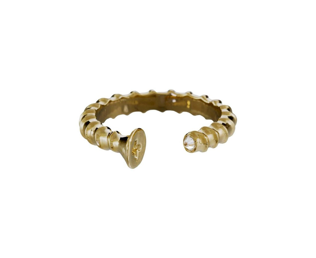Diamond Screw Stacking Ring zoom 1